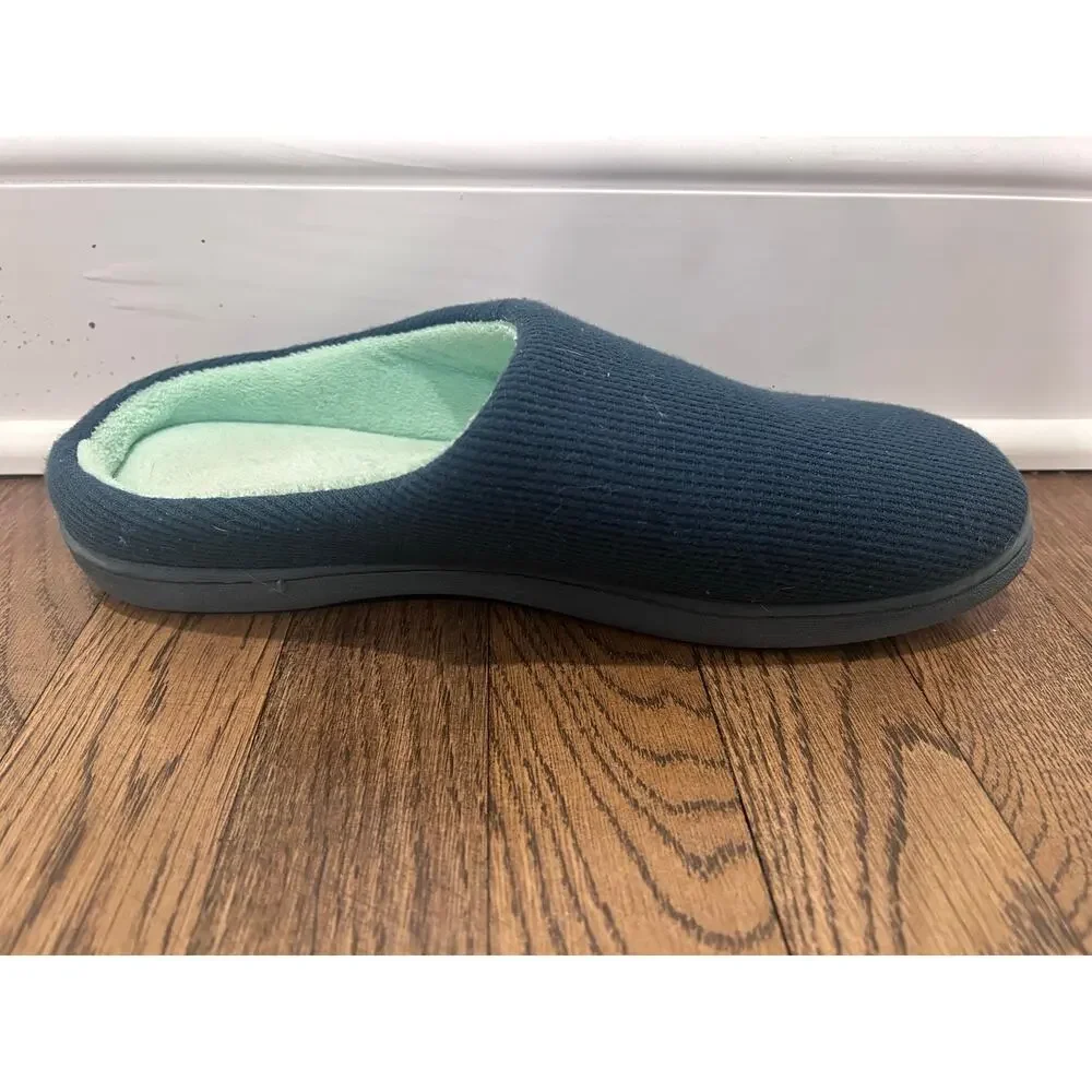 RockDove Original Two Tone Memory Foam Slipper Navy Clog XL 11-12 Gifts for Him